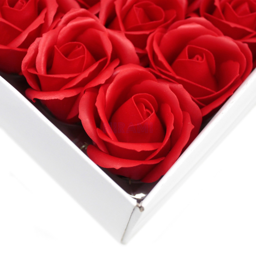 Flor de Jabon para manualidades deco mediana - roja