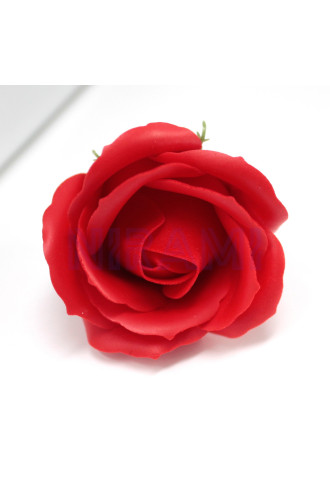 Flor de Jabon para manualidades deco mediana - roja