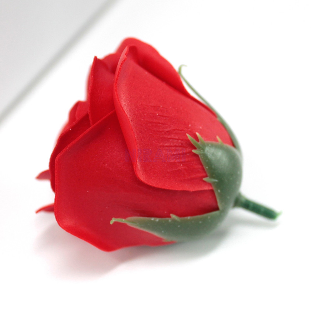 Flor de Jabon para manualidades deco mediana - roja