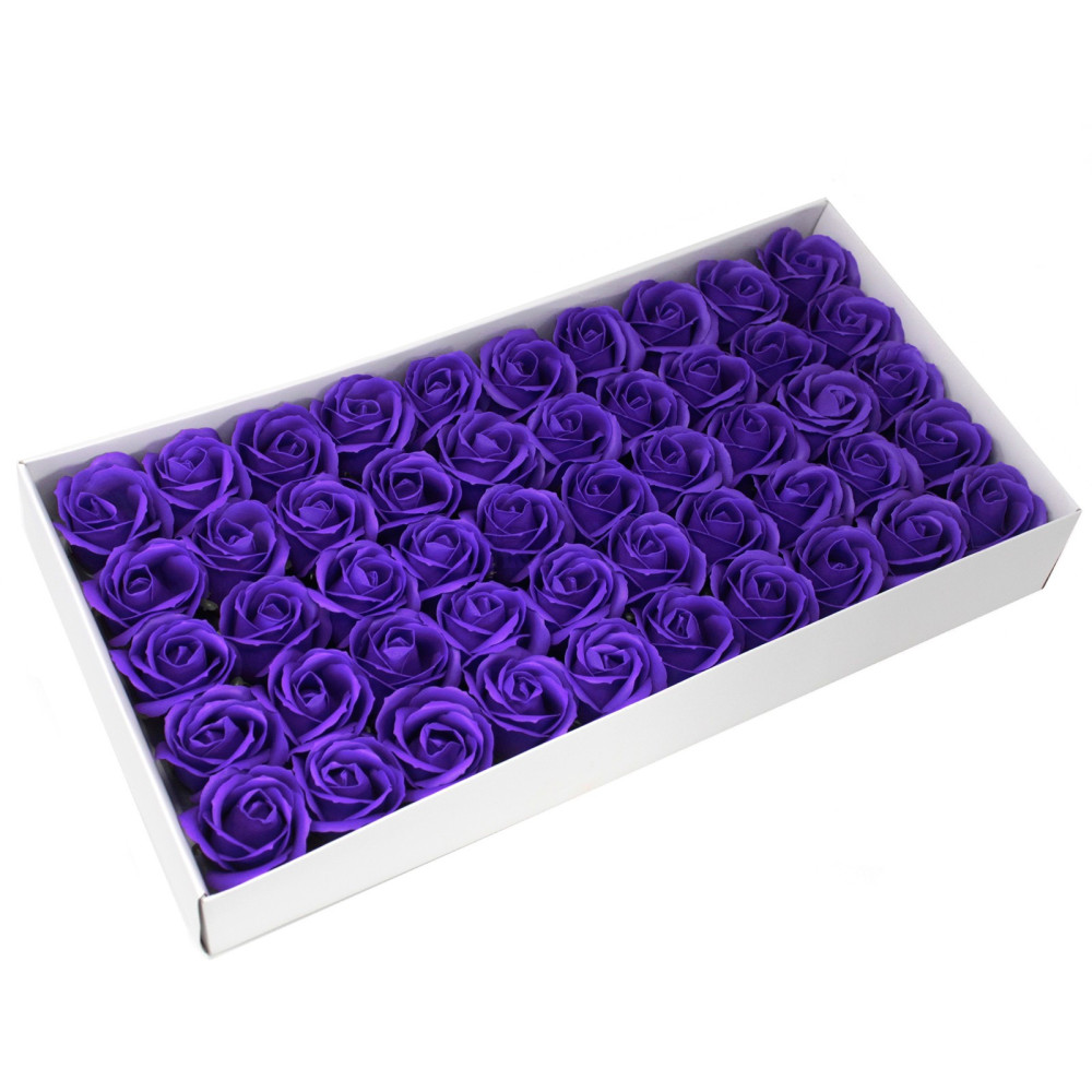 Flor de Jabon para manualidades deco mediana - violeta