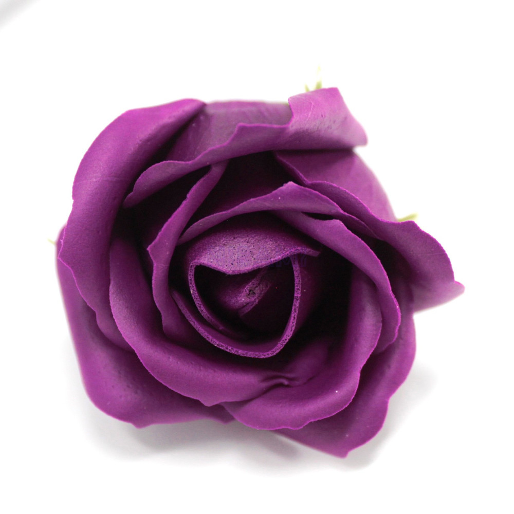 Flor de Jabon para manualidades deco mediana - violeta escura