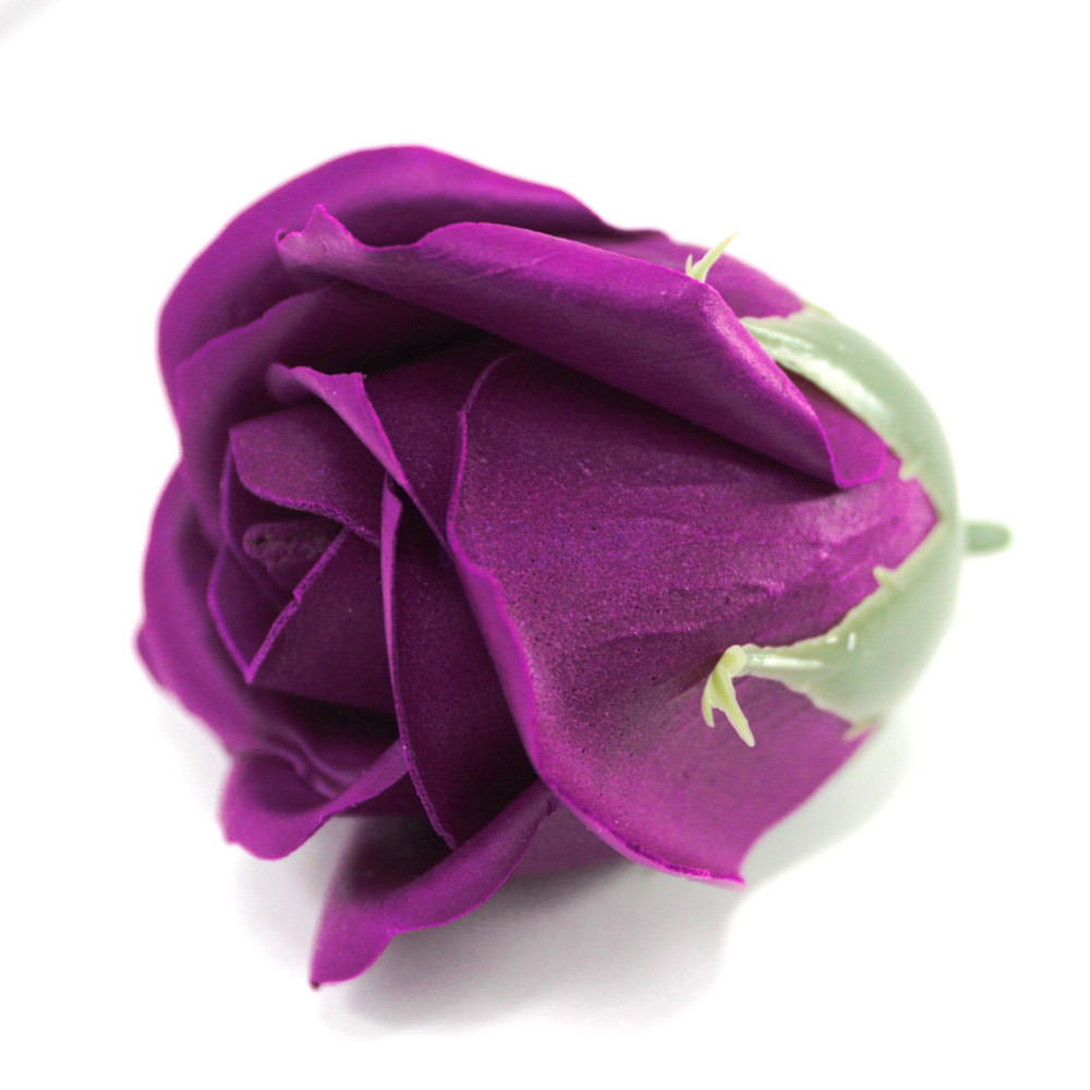 Flor de Jabon para manualidades deco mediana - violeta escura
