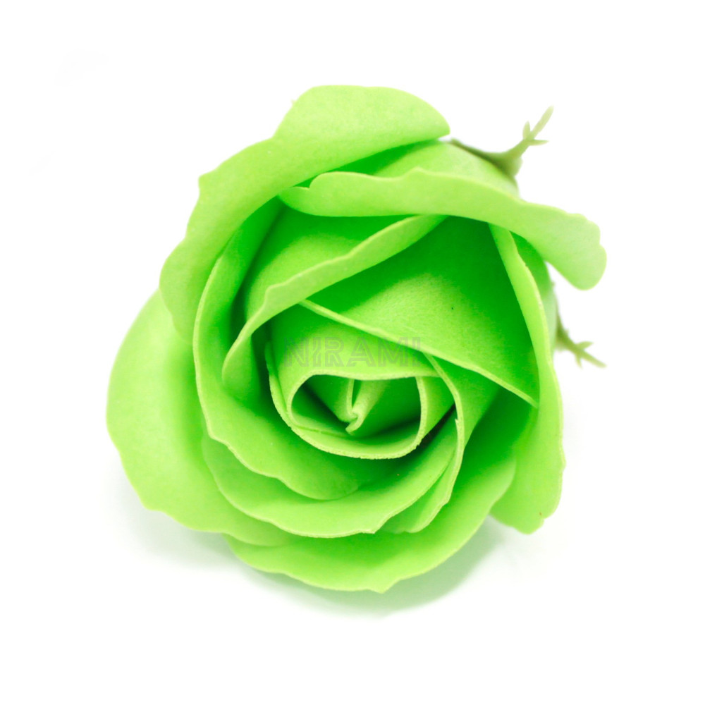 Flor de Jabon para manualidades deco mediana - verde