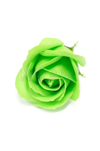 Flor de Jabon para manualidades deco mediana - verde