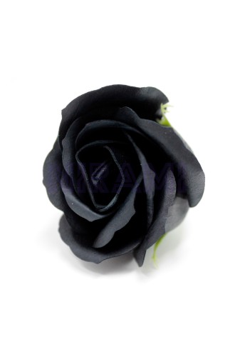 Flor de Jabon para manualidades deco mediana - negra