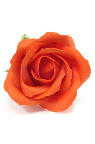 Flor de Jabon para manualidades deco mediana - naranja escura