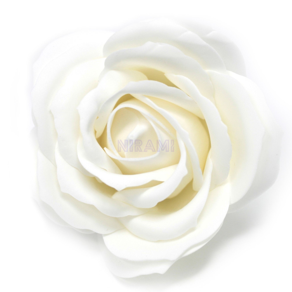 Flor de Jabon para manualidades deco grande - blanca