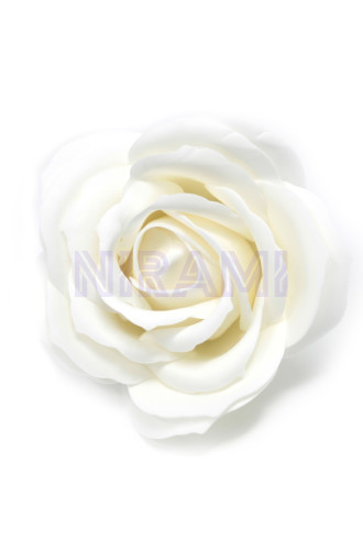 Flor de Jabon para manualidades deco grande - blanca