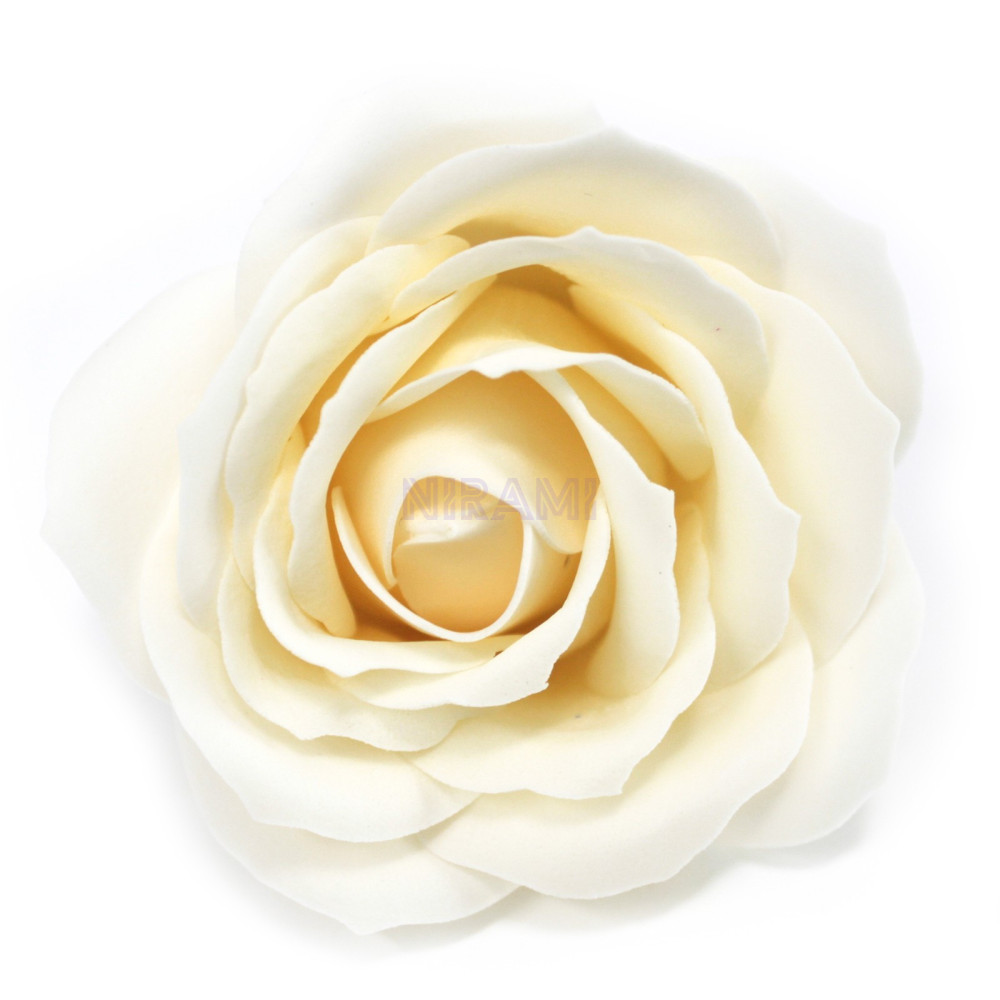 Flor de Jabon para manualidades deco grande - marfil