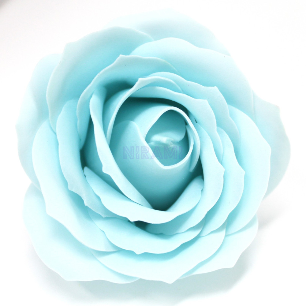 Flor de Jabon para manualidades deco grande - celeste bebé