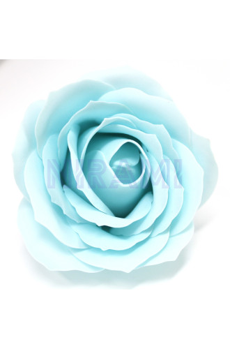 Flor de Jabon para manualidades deco grande - celeste bebé