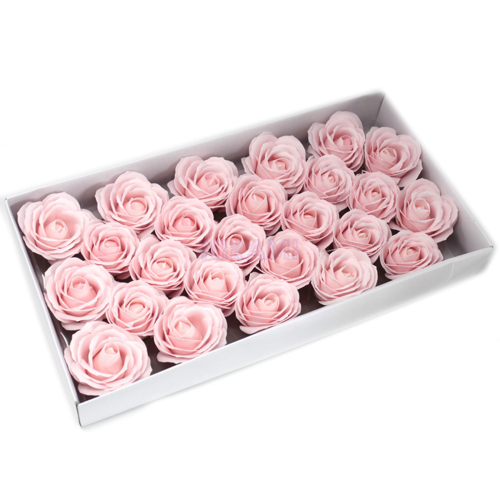 Flor de Jabon para manualidades deco grande - rosa bebé