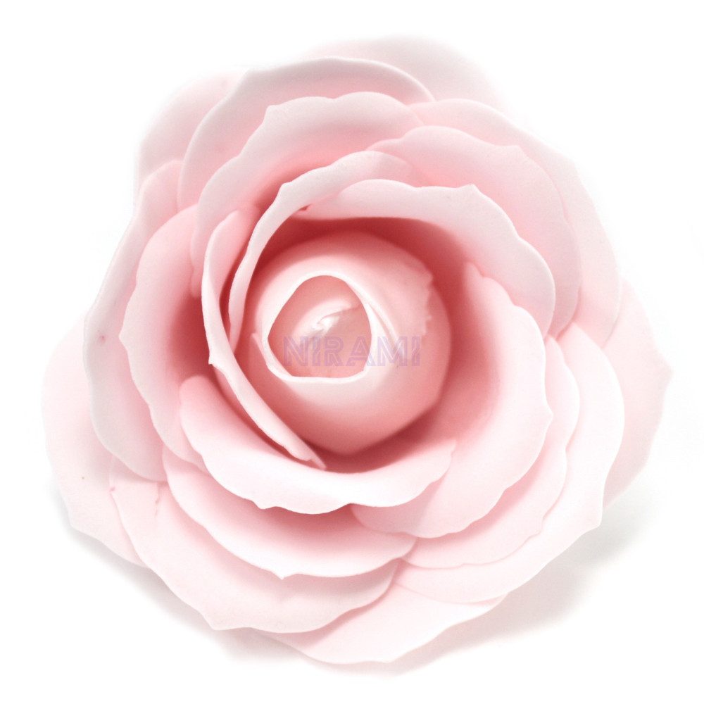 Flor de Jabon para manualidades deco grande - rosa bebé