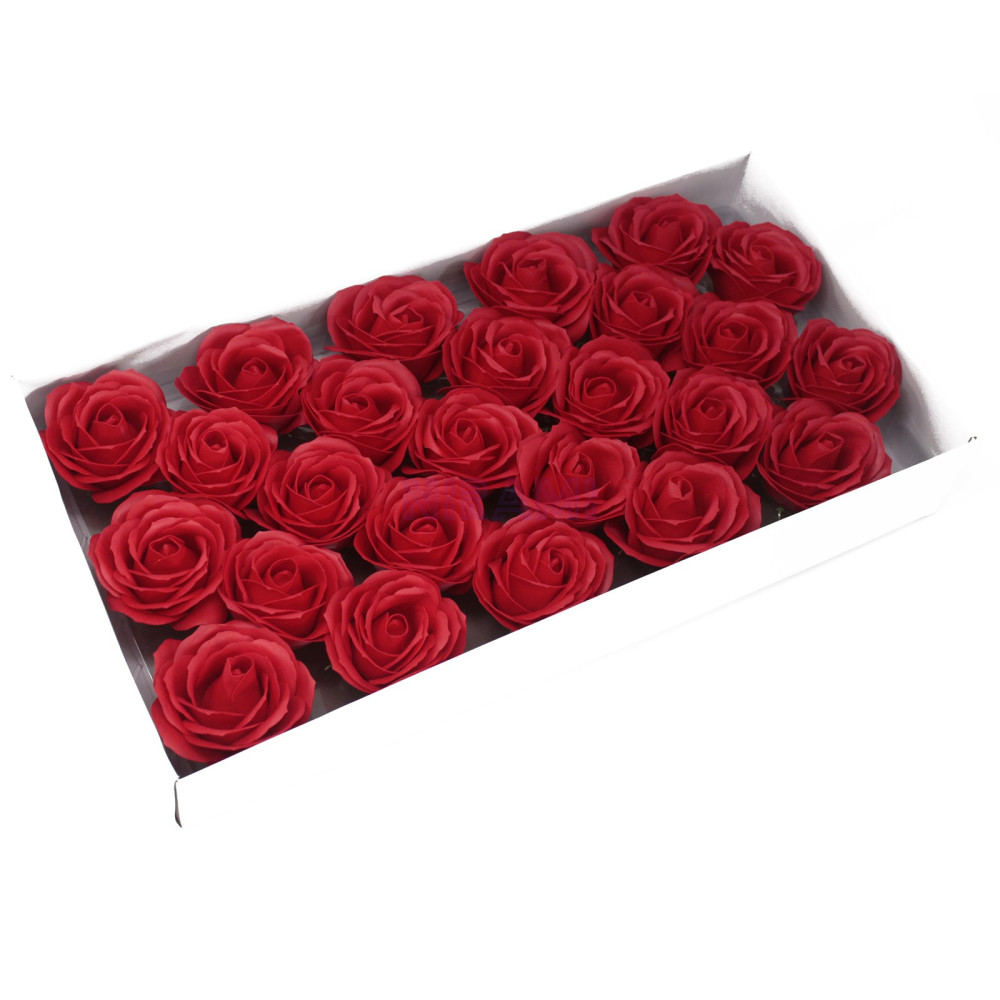 Flor de Jabon para manualidades deco grande - roja