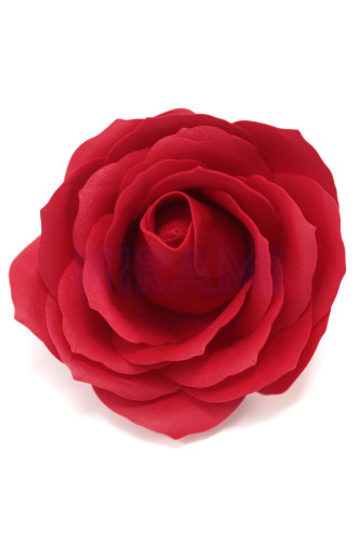 Flor de Jabon para manualidades deco grande - roja