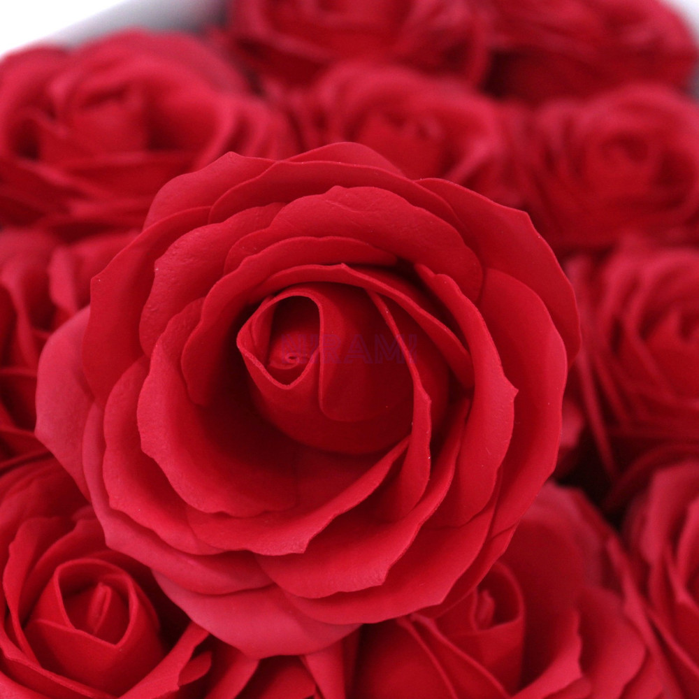 Flor de Jabon para manualidades deco grande - roja