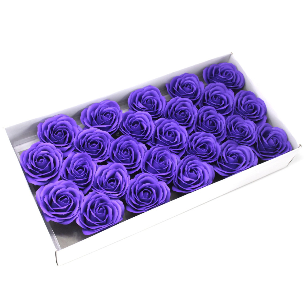 Flor de Jabon para manualidades deco grande - violeta