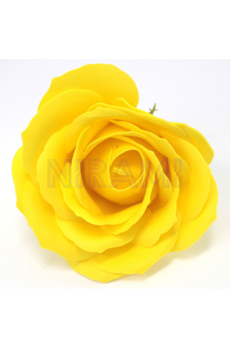 Flor de Jabon para manualidades deco grande - amarillo