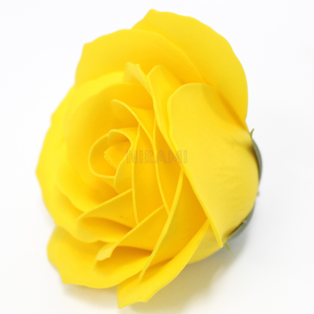 Flor de Jabon para manualidades deco grande - amarillo