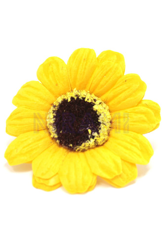 Flor de Jabon girasol manualidades deco mediana - amarillo