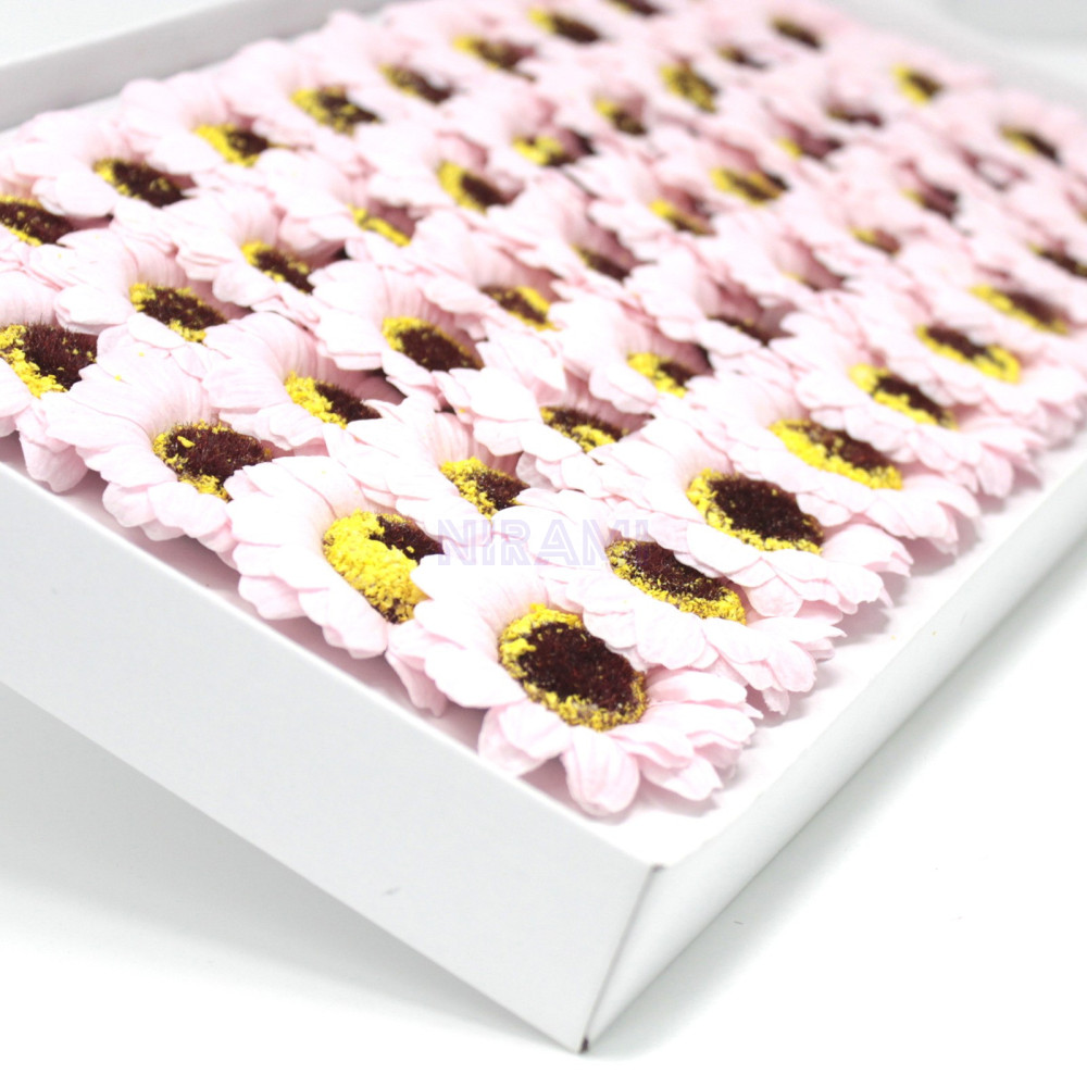 Flor de Jabon girasol manualidades deco mediana - rosa