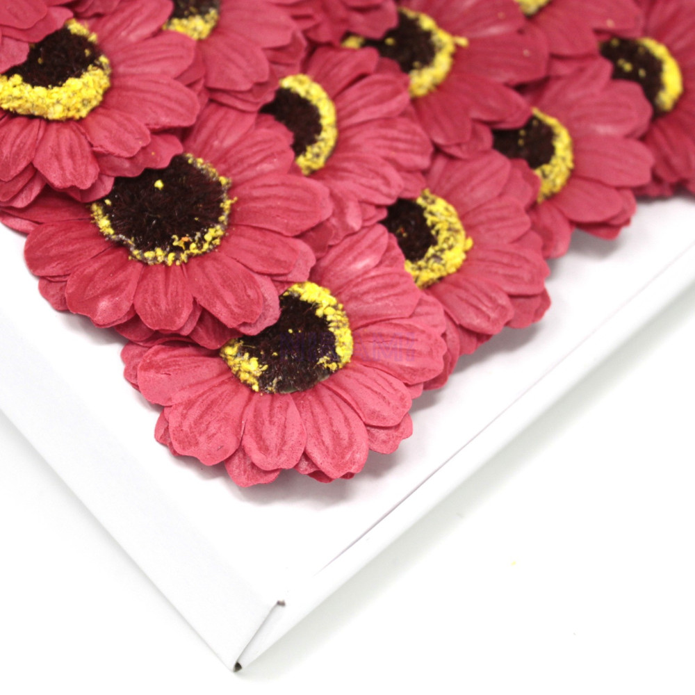 Flor de Jabon girasol manualidades deco mediana - roja