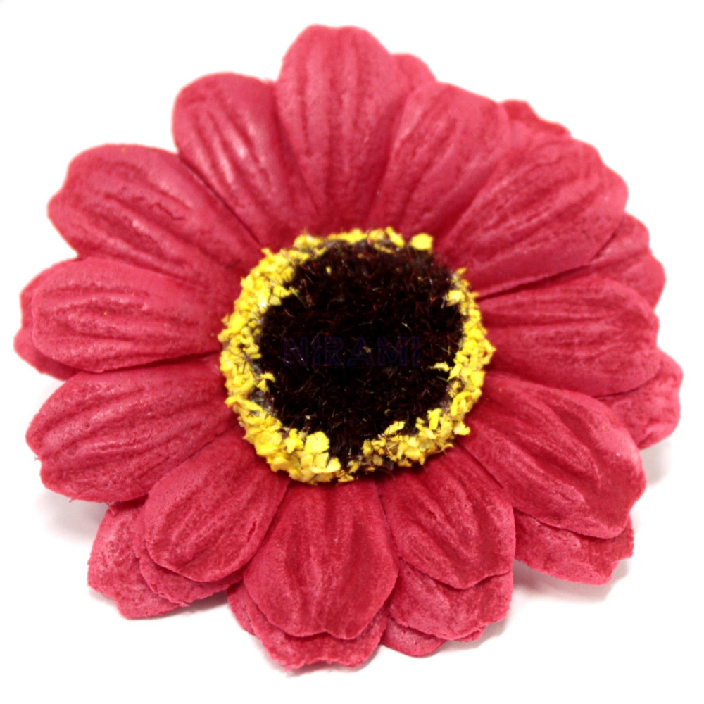 Flor de Jabon girasol manualidades deco mediana - roja