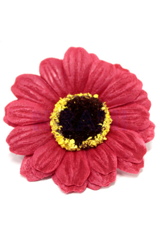 Flor de Jabon girasol manualidades deco mediana - roja
