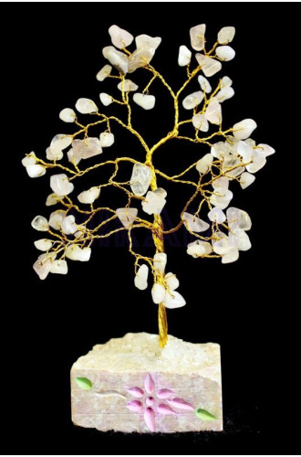 Árbol Indio de Gemas - Cuarzo Rosa - 80 Stone
