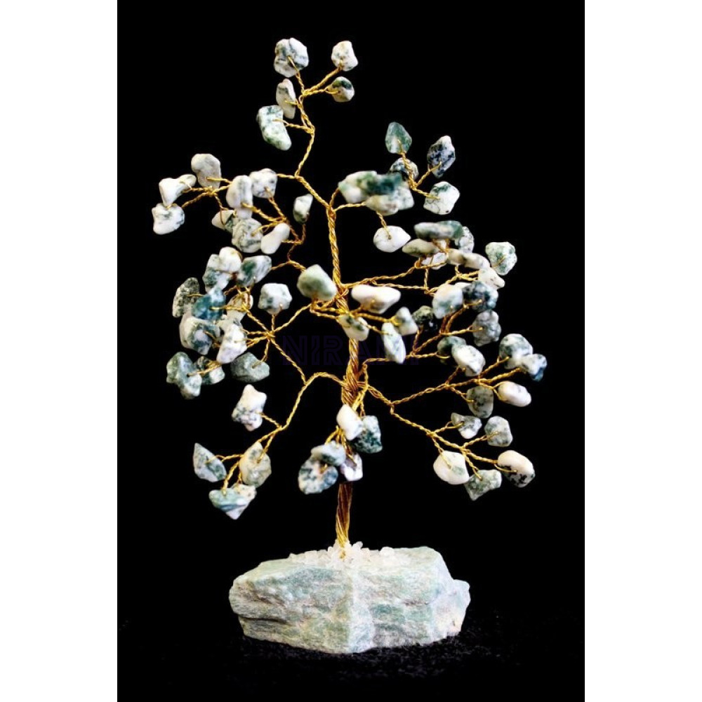 Árbol Indio de Gemas - Agata Verde - 80 Stone