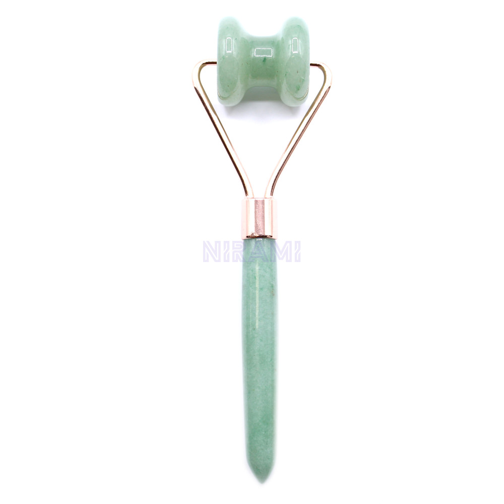 Gua Sha Rodillo Facial de Piedras Preciosas - Jade