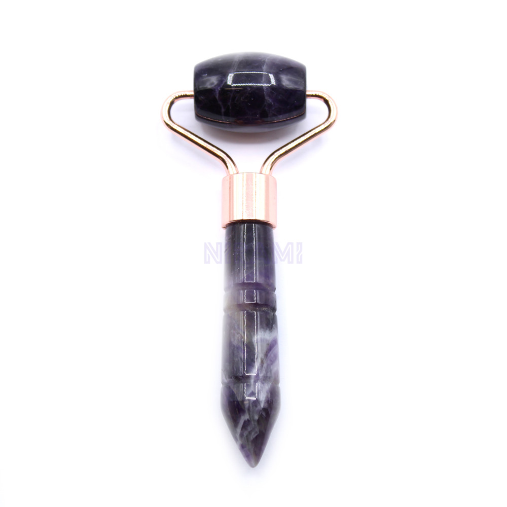 Gua Sha Mini Rodillo de Piedras Preciosas - Amatista