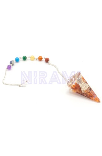 Péndulo del Chakra del Poder de Orgonita - Buda