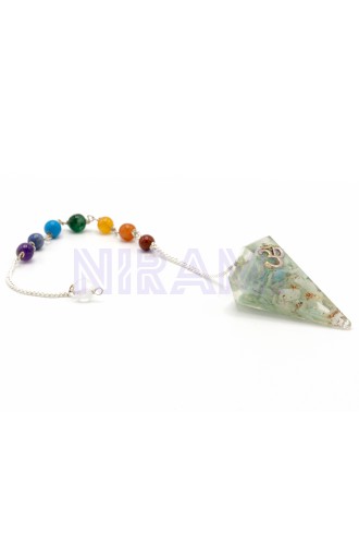 Péndulo de Chakra de Poder de Orgonita - Ohm