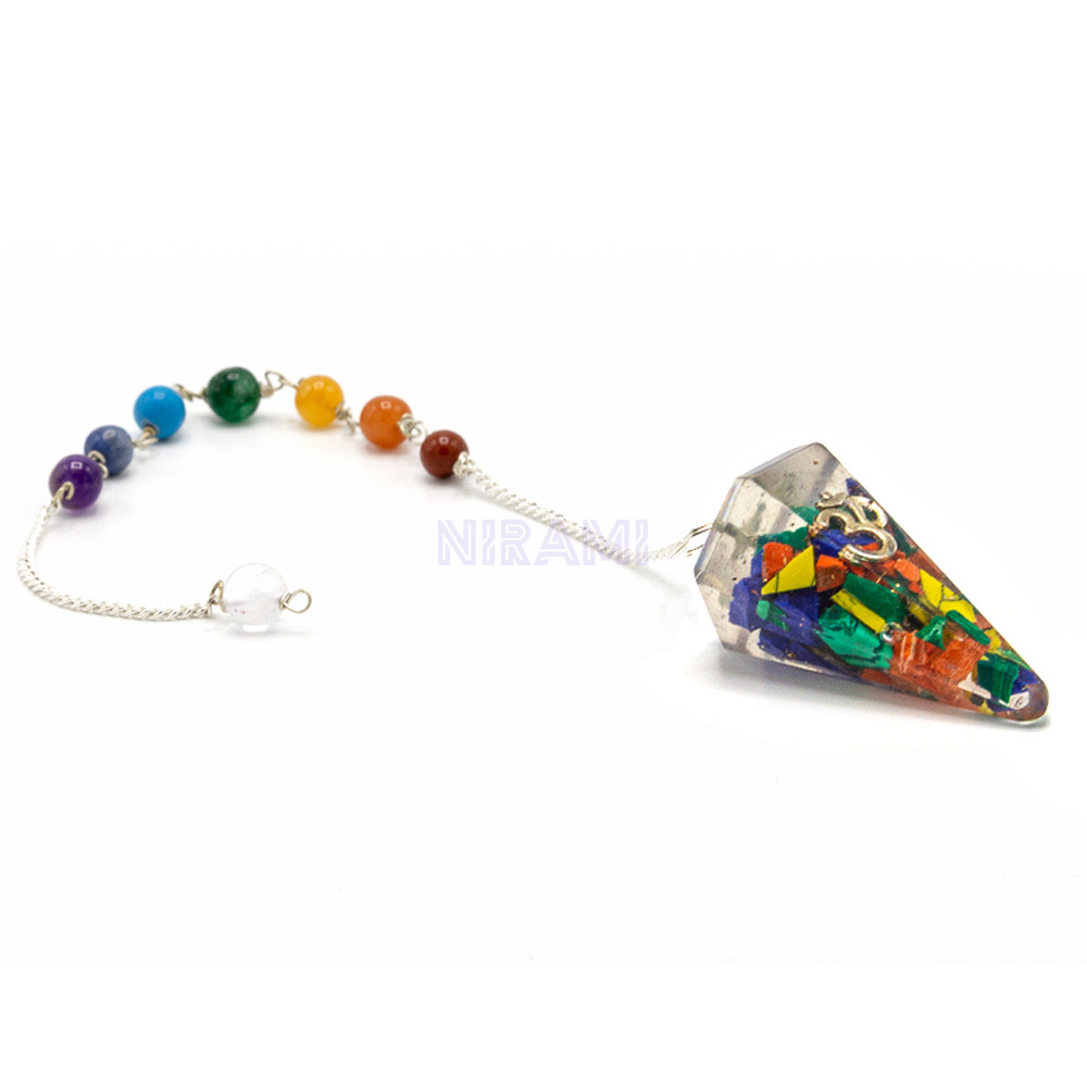 Péndulo de Chakra de Poder de Orgonita - Ohm