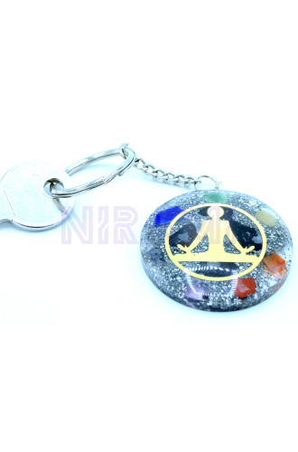 Buddha 7 Chakras Llavero de poder de orgonita