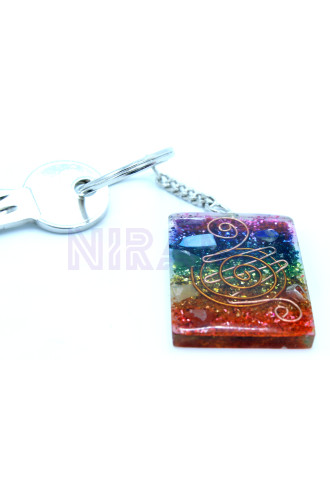 Protector Hogar Cobre y Chakra Llavero Orgonite Power