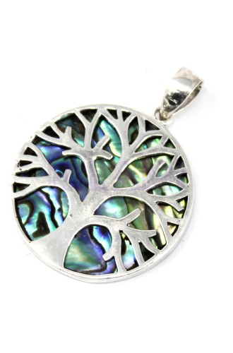 Colgante de Plata Árbol de la Vida 30mm - Abulón