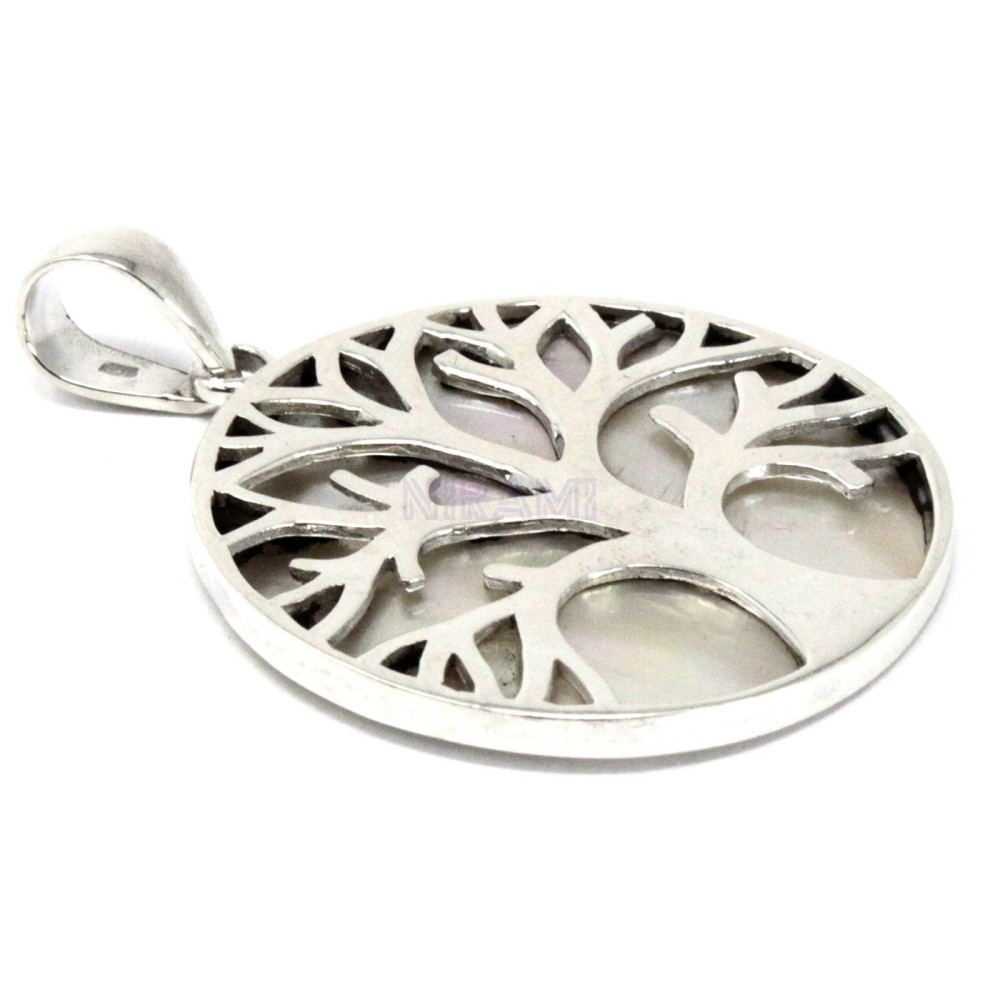 Silver Pendant Tree of Life 30mm - Mother of Pearl
