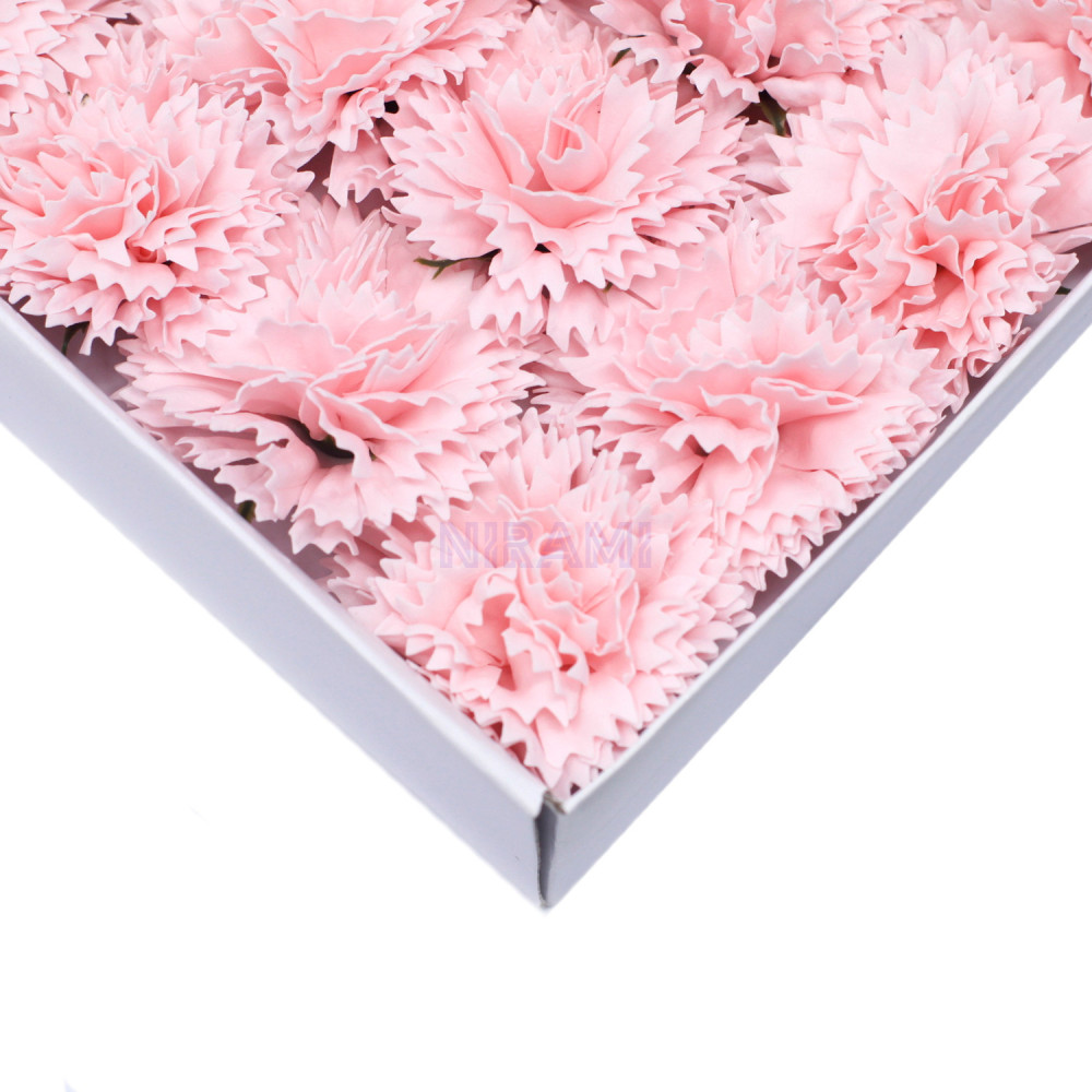 Flor de Jabon para Manualidades - claveles - rosado