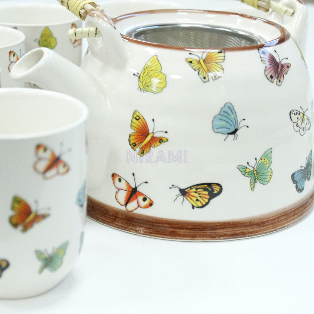 Set de tetera - Mariposas
