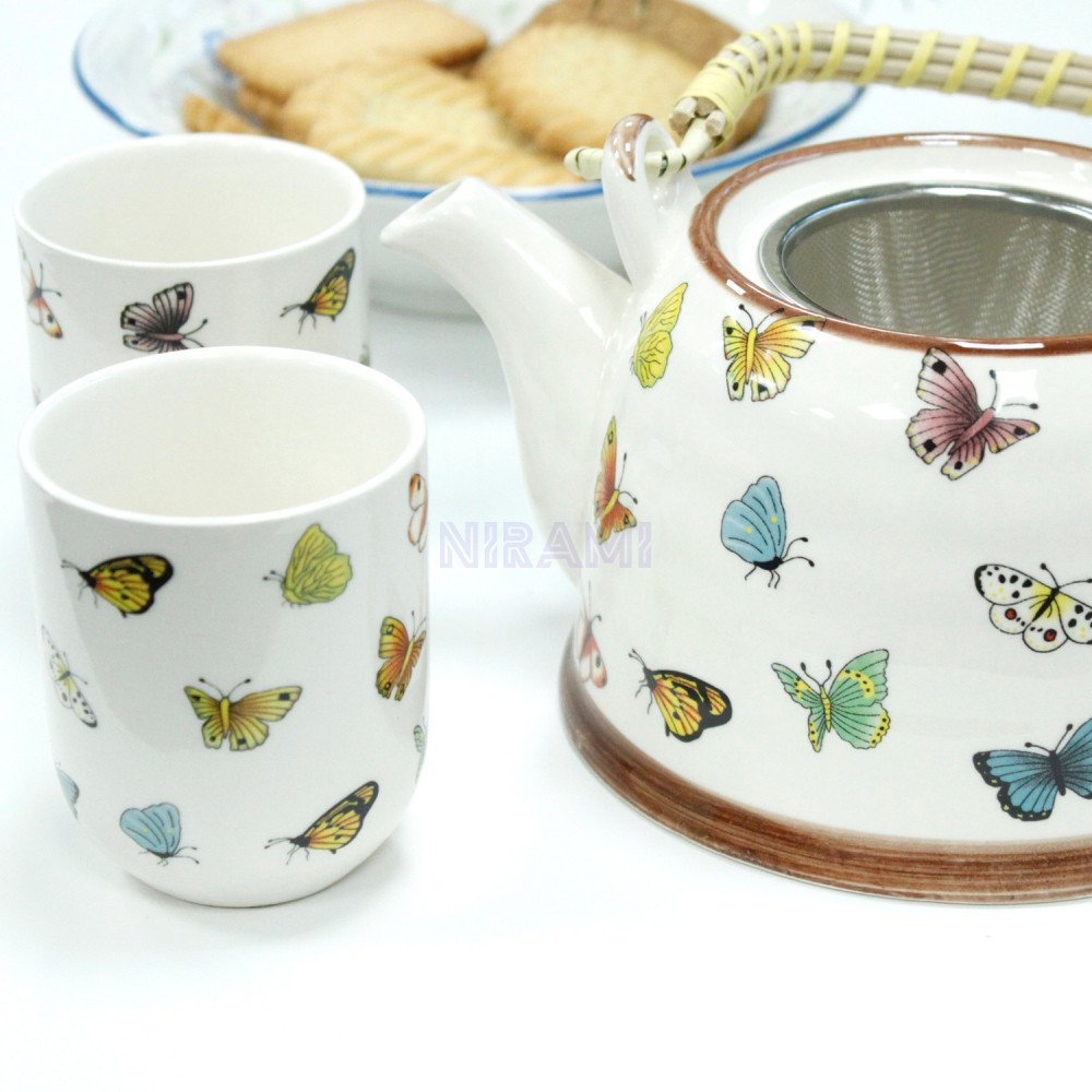Set de tetera - Mariposas