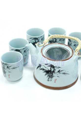Set de tetera - Piedra azul oriental