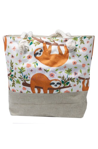 Bolso con asa de cuerda - Perezosos