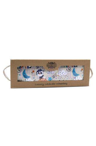 Bolsa de Trigo de Lavanda en Caja de Regalo - Panda Soñoliento