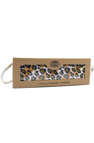 Bolsa de Trigo de Lavanda en Caja de Regalo - Leopardo Nocturno