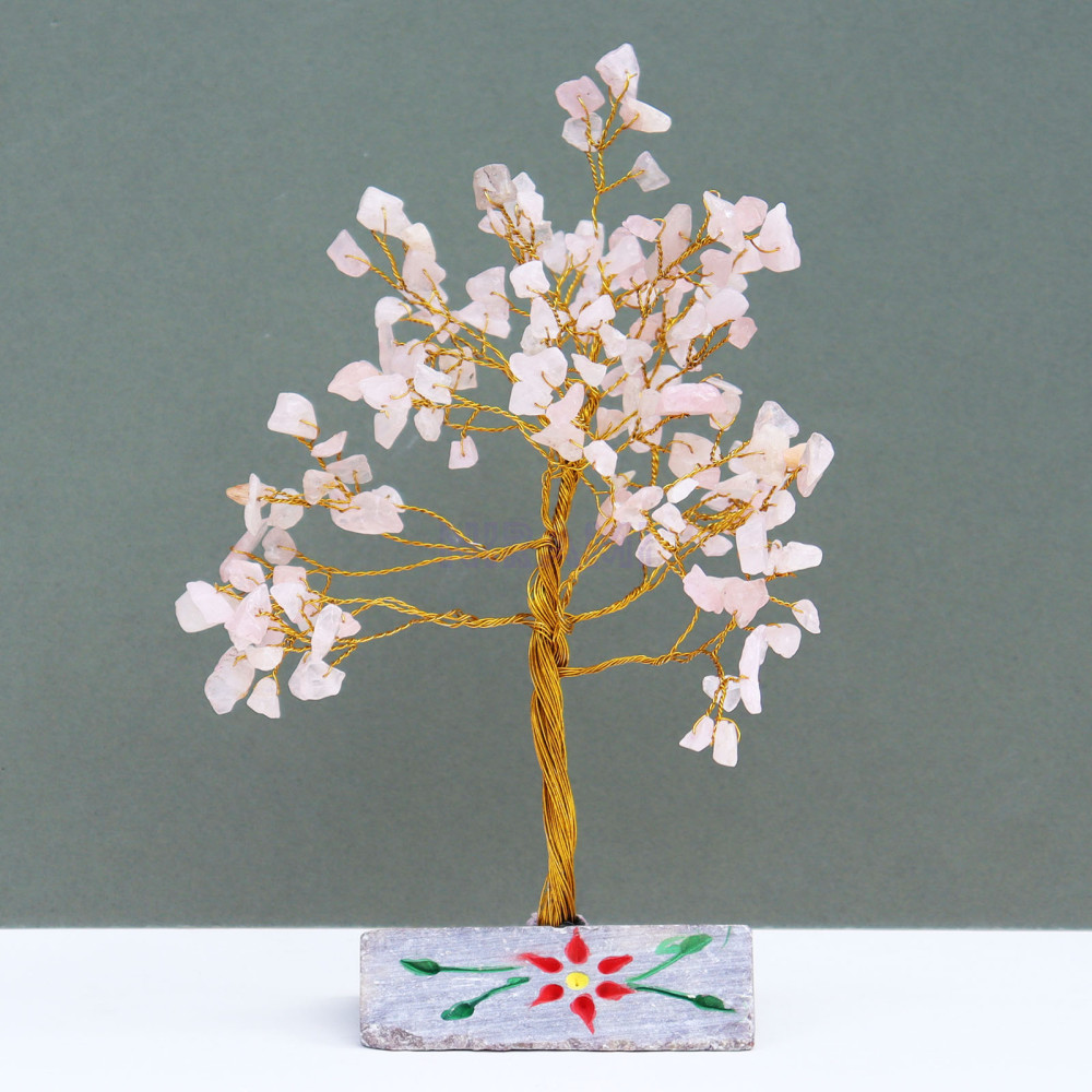 Árbol Indio de Gemas - Cuarzo Rosa - 160 Stone