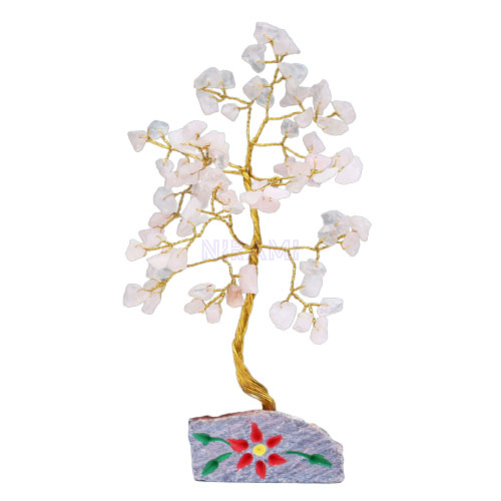 Árbol Indio de Gemas - Cuarzo Rosa - 80 Stone