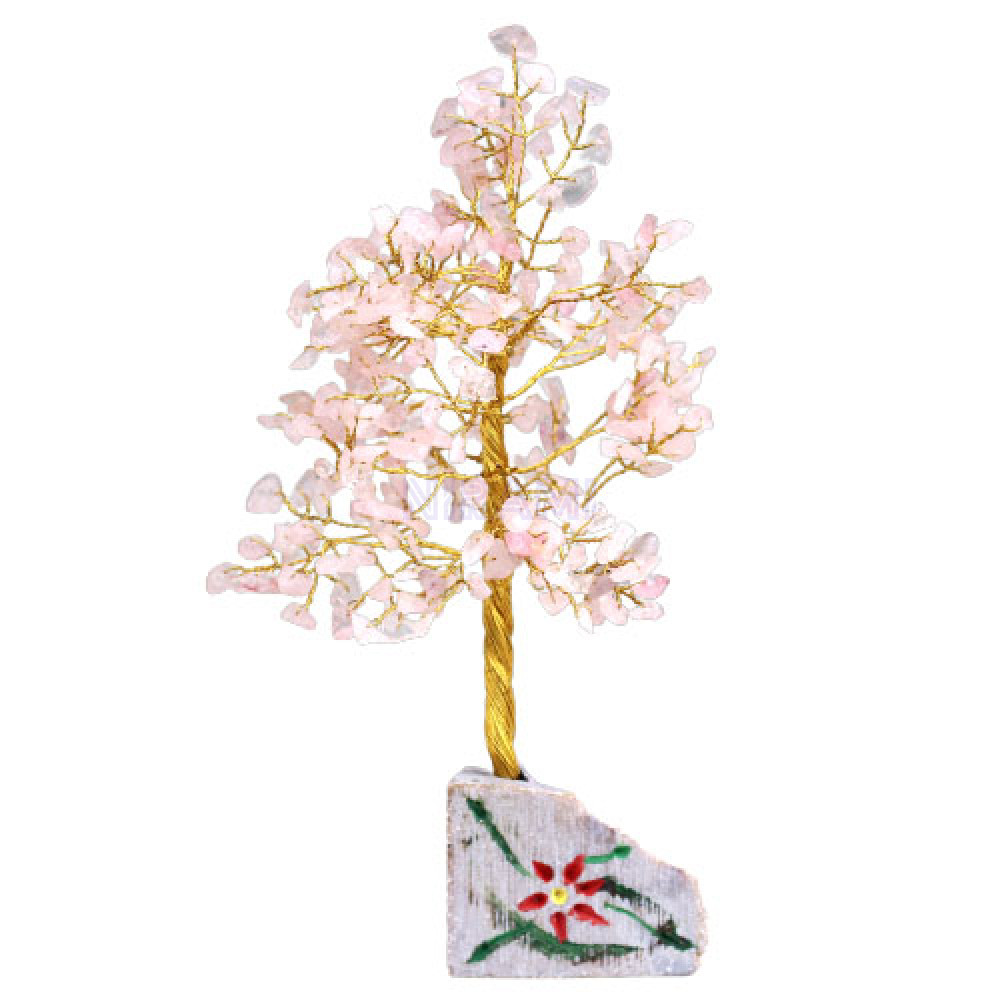 Árbol Indio de Gemas - Cuarzo Rosa - 320 Stone