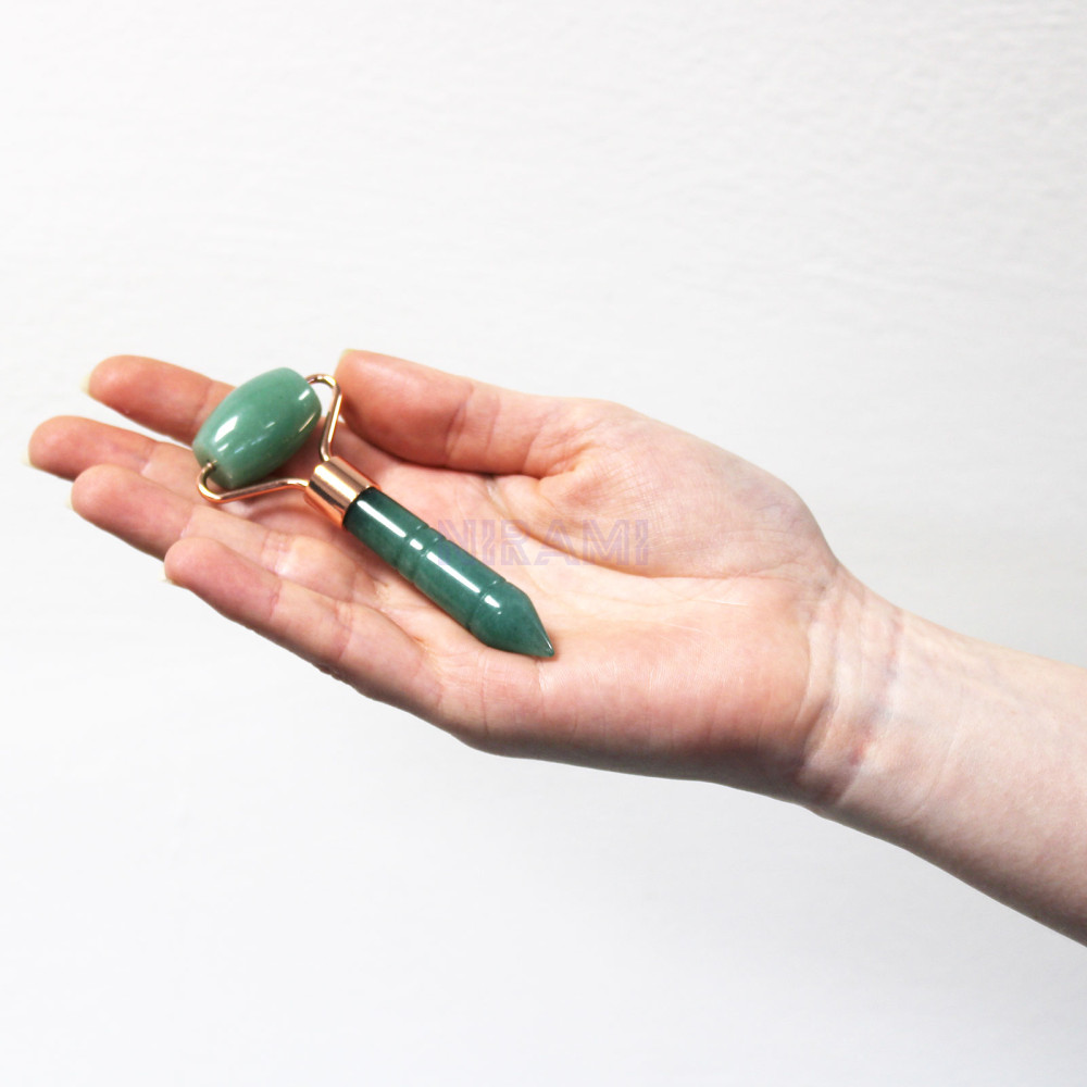 Gua Sha Mini Rodillo de Piedras Preciosas - Jade